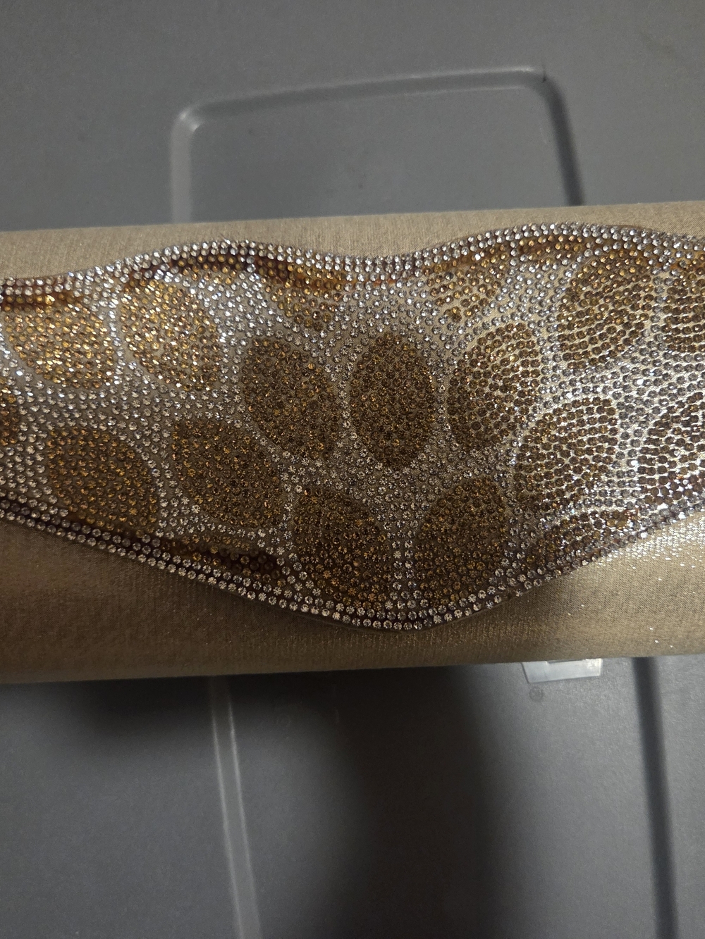 Women's Gold and Silver Embellished Clutch Bag